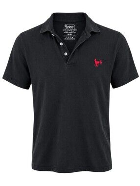 Spencer's Polo Shirt Mens Medium Black Cotton